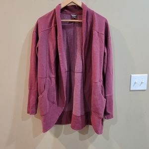Eddie Bauer Women's Camp Fleece Cardigan Mauve Size L.  Pre-owned Good Condition